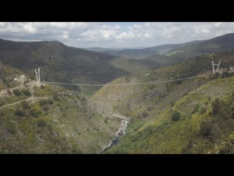 Don't look down: Portugal opens world's longest suspension footbridge